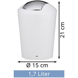 Produktbild für Mülleimer Kela Marta, 22271, weiß
