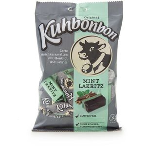 Kuhbonbon Karamellbonbons Mint Lakritz, Weichkaramell, 200g