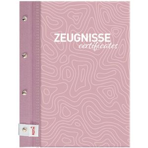 Produktbild für Zeugnismappe Roth Pattern Dusty Rose 89463, A4