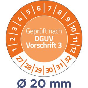 Prüfplaketten Zweckform 6977 Geprüft nach DGUV Vo3