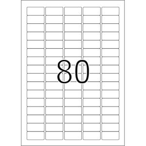 Produktbild für Universaletiketten TopStick labels, 8660, weiß
