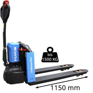 Produktbild für Hubwagen HanseLifter E-LI-FLOW, Tragkraft 1500kg
