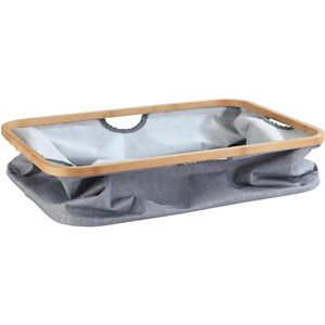 Produktbild für Wäschekorb Wenko Bahari, grau, mit 4 Griffen