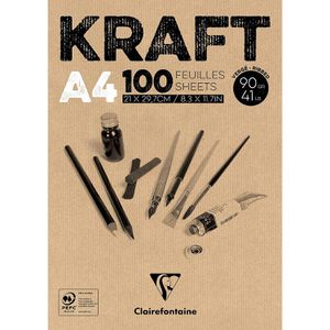Kraftpapier Clairefontaine 96545C, braun, A4