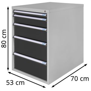 Produktbild für Schubladenschrank ADB 51515, aus Metall