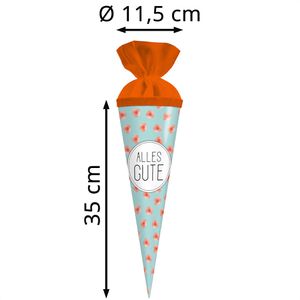 Produktbild für Schultüte Goldbuch 93211, Mohnblumen - Alles Gute