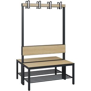 Produktbild für Umkleidebank CP-Möbel 8060-210, Sitzfläche Holz, 100 cm