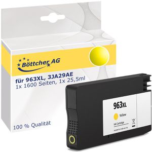 Produktbild für Tinte Böttcher-AG Premium für HP 963XL, 3JA29AE, gelb