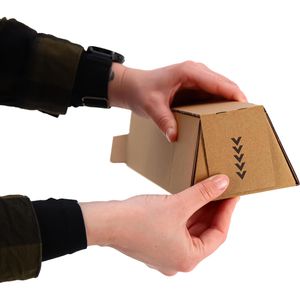 Produktbild für Versandhülse Smartboxpro Trapez, braun, Länge 610m