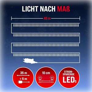 Produktbild für Lichterkette Monzana 109476 400 LED, innen + außen
