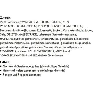 Produktbild für Müsli JedenTag Früchte