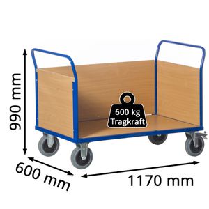 Produktbild für Transportwagen Rollcart Dreiwandwagen, 02-6086
