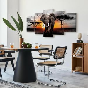 Produktbild für Wandbild Artgeist Elefant &amp; Sonne