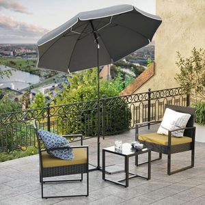 Produktbild für Sonnenschirm Songmics GPU065G01, rund
