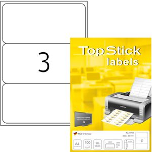Universaletiketten TopStick labels, 8793, weiß