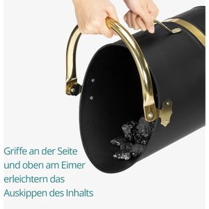 Produktbild für Ascheeimer Navaris 55600.01, schwarz