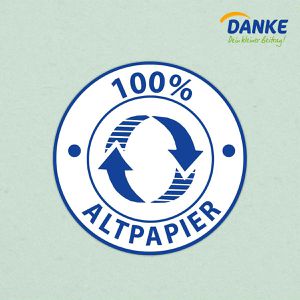 Produktbild für Toilettenpapier Danke natürlich weich &amp; sanft