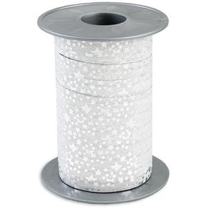 Produktbild für Geschenkband Präsent Glitter Star, silber