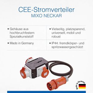 Produktbild für CEE-Stromverteiler as-Schwabe Mixo Neckar, mobil, für außen