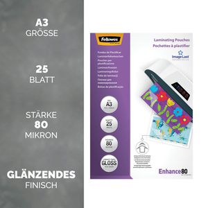 Produktbild für Laminierfolien Fellowes 53964 ImageLast, DIN A3