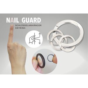 Produktbild für Schlüsselring TROIKA Nail Guard KR23-10/ST