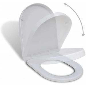 Produktbild für WC-Sitz vidaXL 141763, D-Form, aus Kunststoff