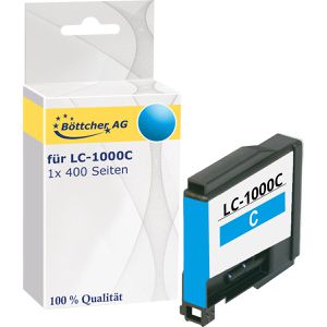 Produktbild für Tinte Böttcher-AG für Brother LC-1000C