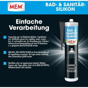 Produktbild für Silikon MEM Bad- &amp; Sanitär, anthrazit