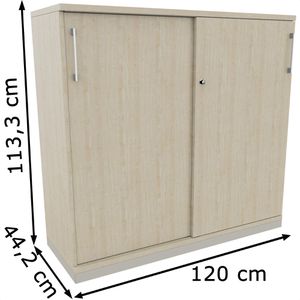 Produktbild für Schiebetürenschrank fm-Büromöbel Fastline, Holz