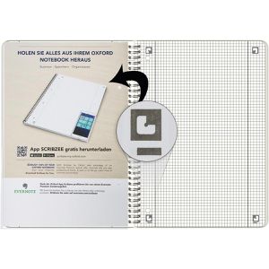 Produktbild für Collegeblock Oxford Touch Duo, 400101422, A4