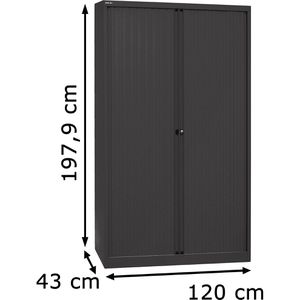 Produktbild für Rollladenschrank Bisley ET412194S, aus Metall
