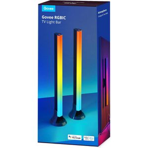 Produktbild für Tischlampe Govee RGBIC TV Light Bar, schwarz, LED