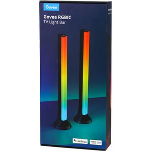 Produktbild für Tischlampe Govee RGBIC TV Light Bar, schwarz, LED, RGBW