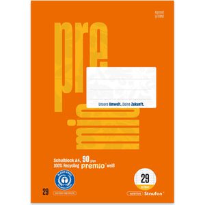 Produktbild für Briefblock Staufen Premio, 040751029, A4