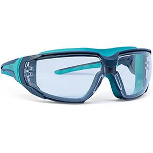 Schutzbrille Infield Preventor, grau-türkis, Bügelbrille