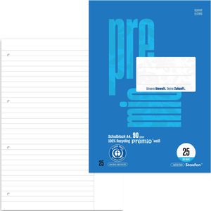 Briefblock Staufen Premio 040751025, Recycling, A4