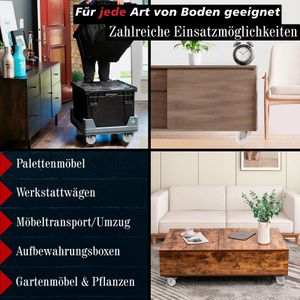 Produktbild für Schwerlastrolle PRIOstahl Set 4-teilig