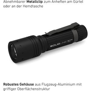 Produktbild für Taschenlampe Ledlenser Solidline ST7 LED, Batterie