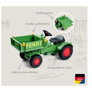 Produktbild für Trettraktor BIG Fendt Geräteträger, grün