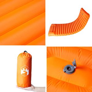 Produktbild für Isomatte vidaXL 4007119, orange, aufblasbar