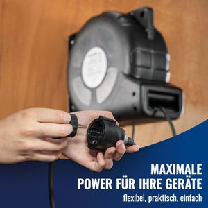 Produktbild für Kabeltrommel Poppstar Automatik, 20 + 2m