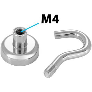 Produktbild für Hakenmagnet Poppstar 1010582, Neodym, extra stark