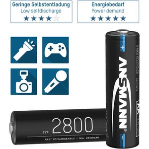 Produktbild für Akku Ansmann 1,2 V, 2800 mAh