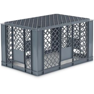 Produktbild für Eurobox Alpha-Paletten grau, 61 Liter, lebensmittelecht