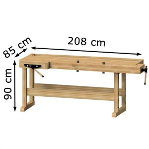 Produktbild für Hobelbank ANKE 800.020, Modell 165, aus Holz
