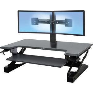 Produktbild für Schreibtischaufsatz Ergotron WorkFit-TL Premium, schwarz