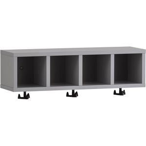 Produktbild für Badregal Schildmeyer Lugo 157368, aus Holz, platingrau