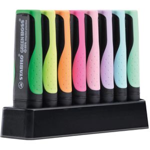 Produktbild für Textmarker Stabilo Green Boss Pastel, 8 Stück