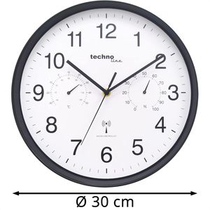 Produktbild für Wanduhr Technoline WT 8945, Kunststoff, analog, Funkuhr