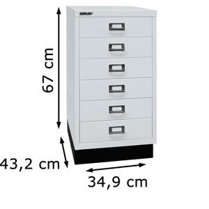 Produktbild für Schubladenschrank Bisley MultiDrawer, aus Metall
